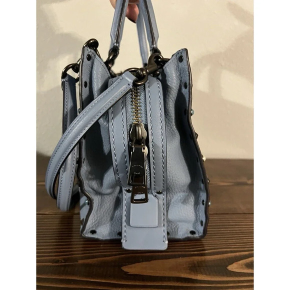 Coach Blue and Black Crossbody Rogue - Picture 13 of 16